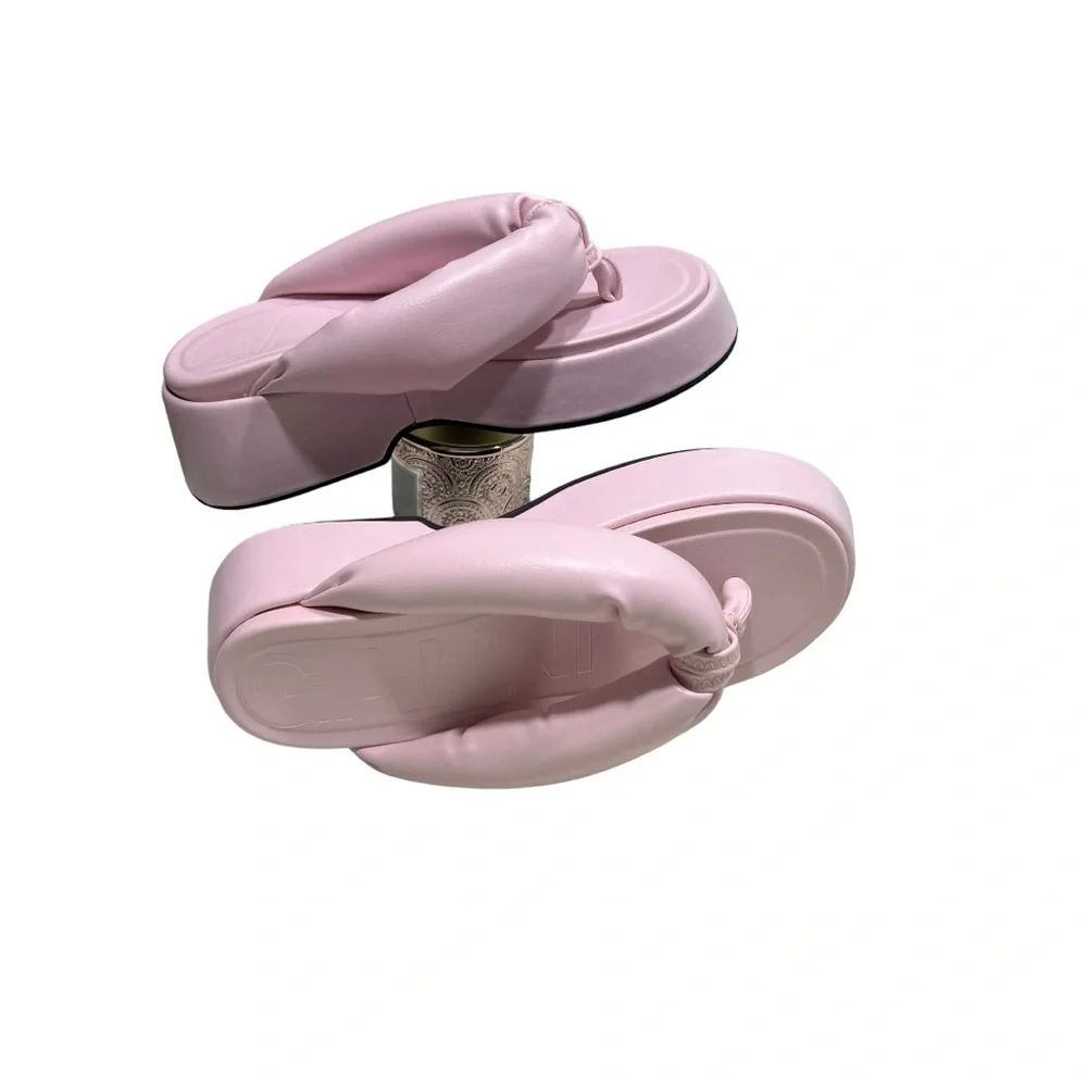 GANNI Women platform thong sandals sz 40 NWOT - Picture 3 of 10